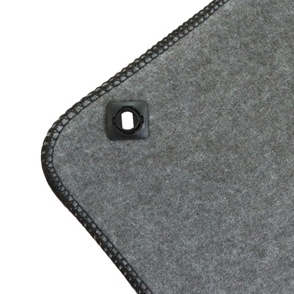 For 2019 2020 2021 Honda Civic 4-Door Velour Front Rear Floor Mats Carpet Black