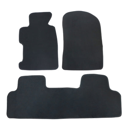 4PCS Fits 2006-2011 Honda Civic 2Dr 4Dr Front & Rear Floor Mats Carpet Black