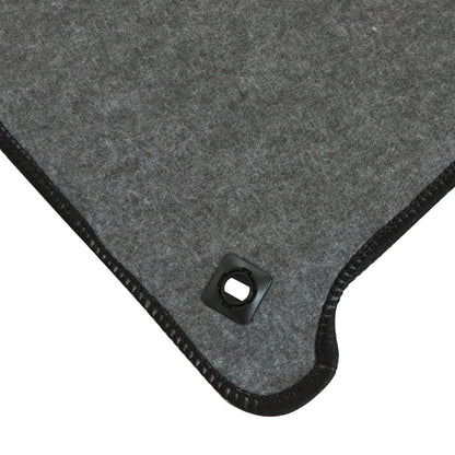 3PCS Fits 2012-2015 Honda Civic Front & Rear Floor Mats Carpet Black Velour
