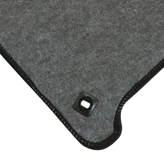 3PCS Fits 2012-2015 Honda Civic Front & Rear Floor Mats Carpet Black Velour