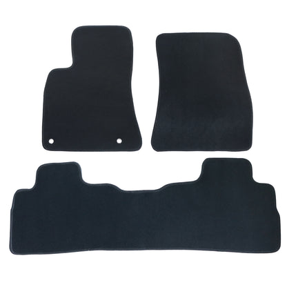 3 PCS For 2022-2025 Nissan Sentra Front & Rear Floor Mats Carpet Black Velour US