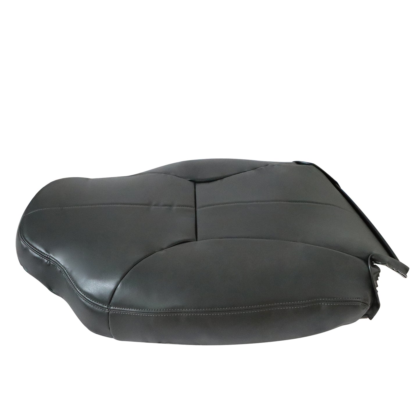 For 1998-02 Dodge Ram 1500 2500 Leather Seat Cover Driver Back Perf Dark Gray