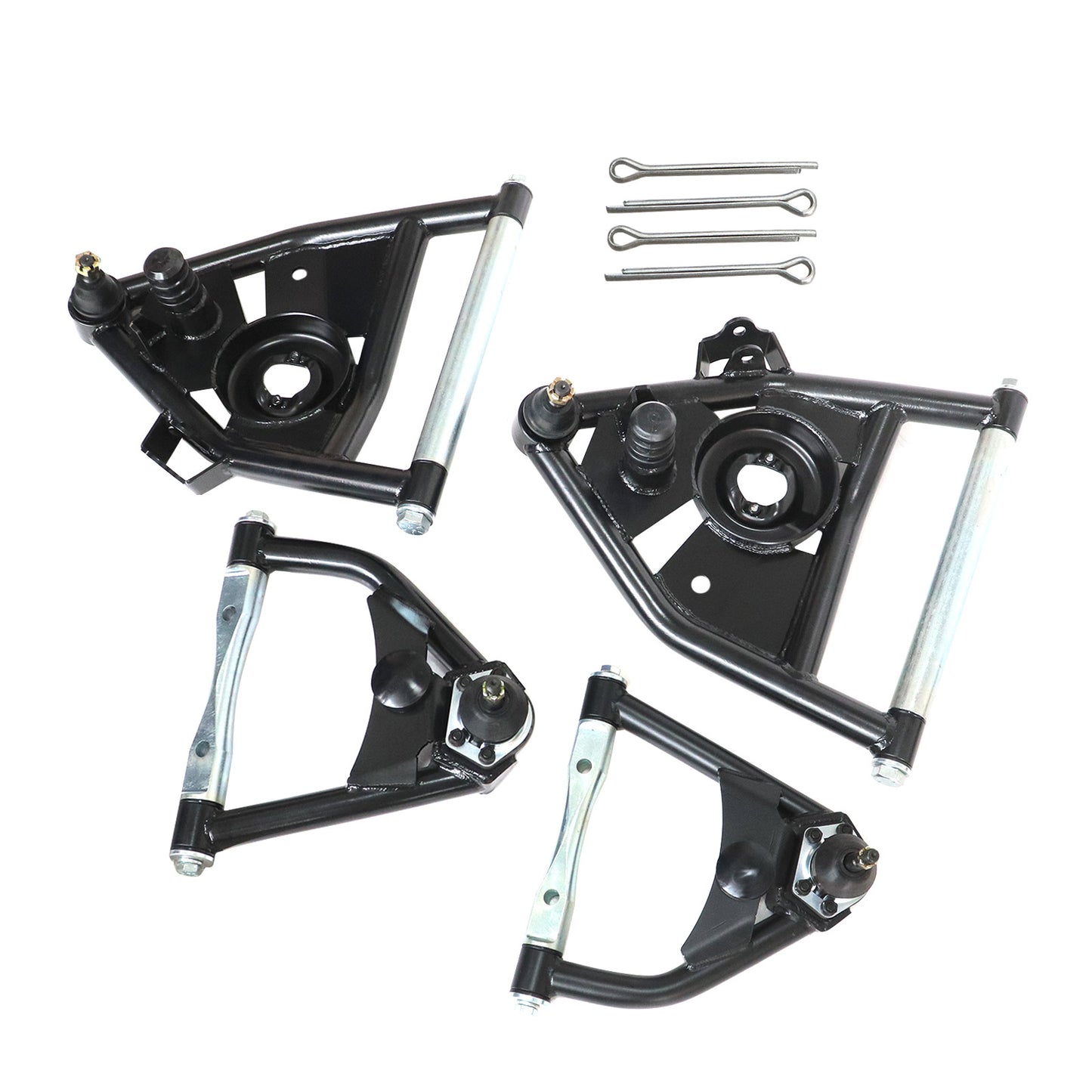 4X UPPER AND LOWER Fit 1963-1970 C10 CHEVROLET GMC TUBULAR CONTROL ARMS