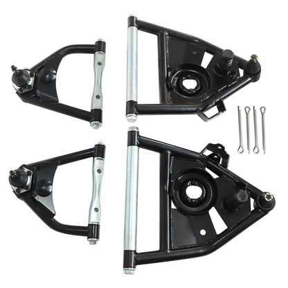 4X UPPER AND LOWER Fit 1963-1970 C10 CHEVROLET GMC TUBULAR CONTROL ARMS