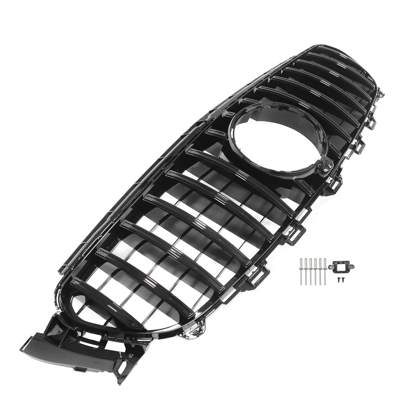 For 2016-2020 MERCEDES BENZ e-class GT R E200 E250 Grille Gloss Black