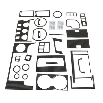 29Pcs For Toyota Tundra 2007-2013 Carbon Fiber Interior Full Kit Cover Trim