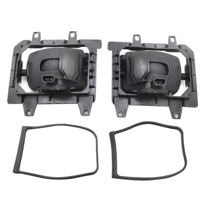 Pair For 1985-1993 BMW E30 3-Series Front Bumper Clear Plastic Lens Fog Lights