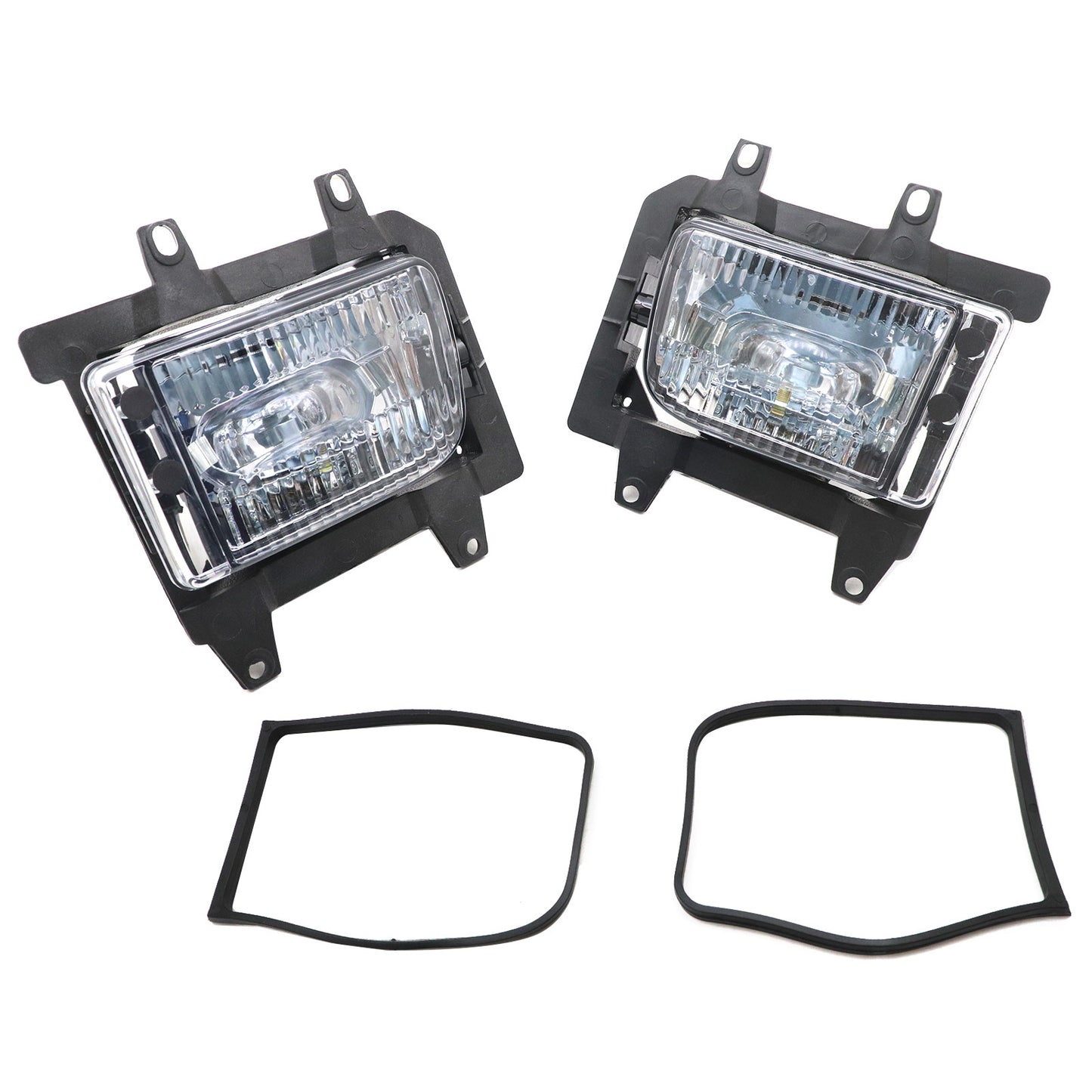 Pair For 1985-1993 BMW E30 3-Series Front Bumper Clear Plastic Lens Fog Lights