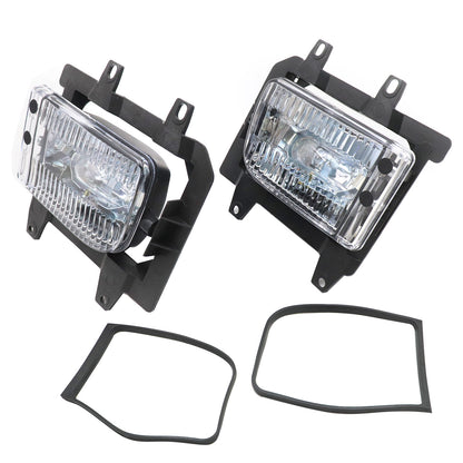 Pair For 1985-1993 BMW E30 3-Series Front Bumper Clear Plastic Lens Fog Lights