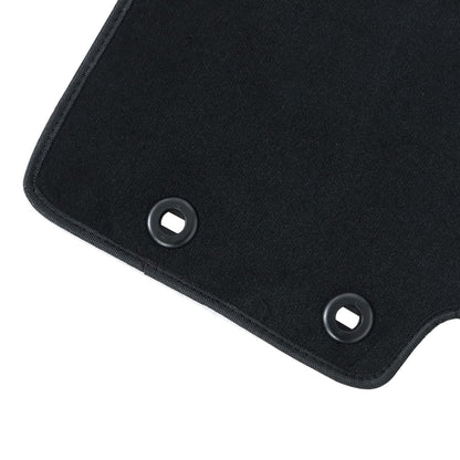Black Velour Front &Rear Floor Mats Carpet For 2004 2005 2006 2007 2008 ACURA TL