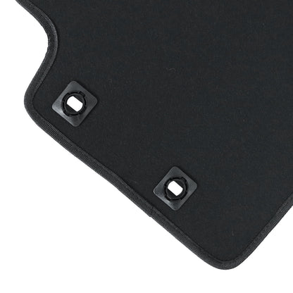 Black Velour Front &Rear Floor Mats Carpet For 2004 2005 2006 2007 2008 ACURA TL
