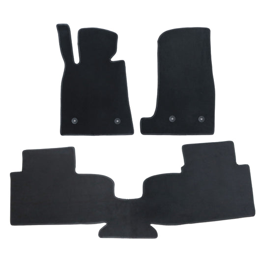 Fits 2014 2015 Cadillac CTS Front & 2nd Row Floor Mats Carpet Velour Anti-Slip