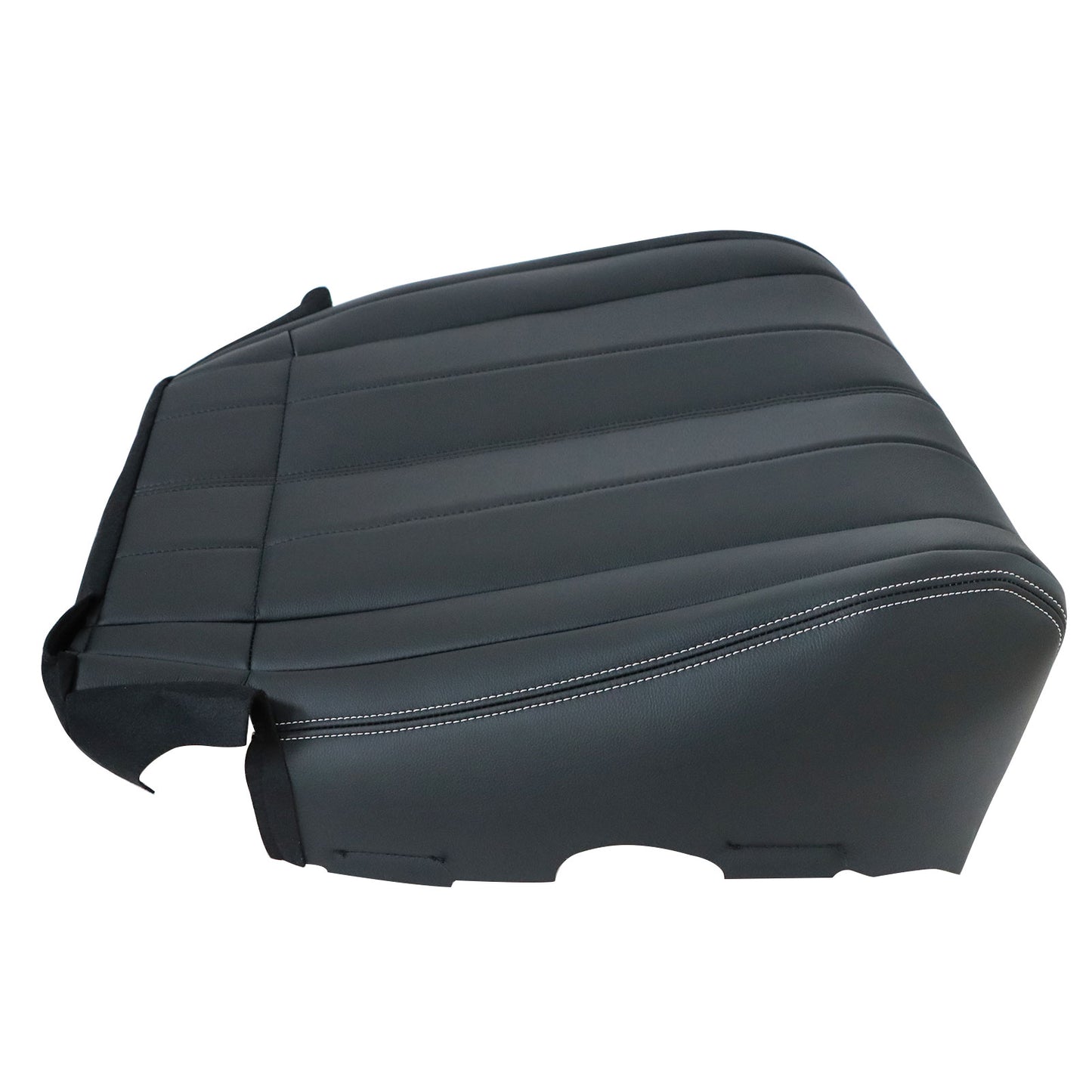 Passenger Bottom Leather Unperforated Seat Cover Black For Infiniti QX70 2014