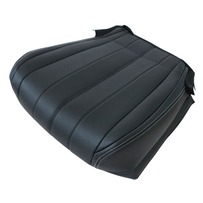 Passenger Bottom Leather Unperforated Seat Cover Black For Infiniti QX70 2014