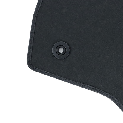 Full Set Front & Rear Floor Mats Carpet For 2011-2014 Ford Explorer Blk Velour