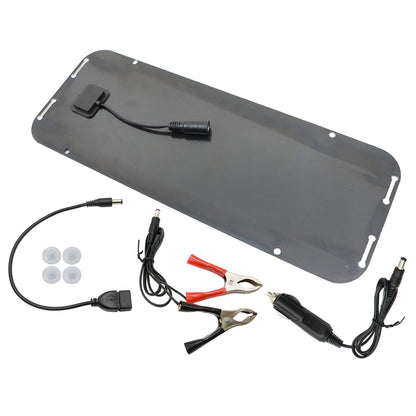 12V Trickle Charger 30W Solar Panel Battery Charger Kit Maintainer Boat Car RV