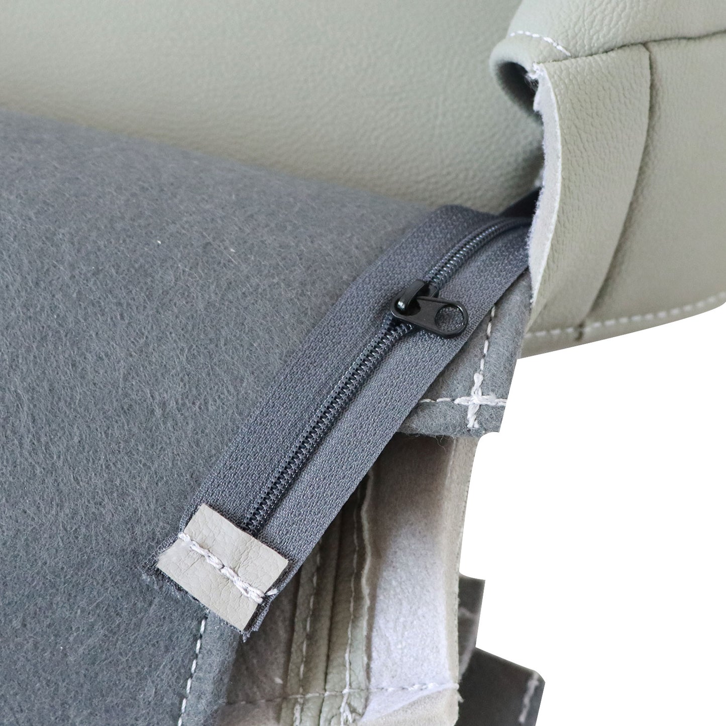 Driver Top Leather Seat Cover For 2012 2013 2014 2015 Honda Civic EX EX-L Gray