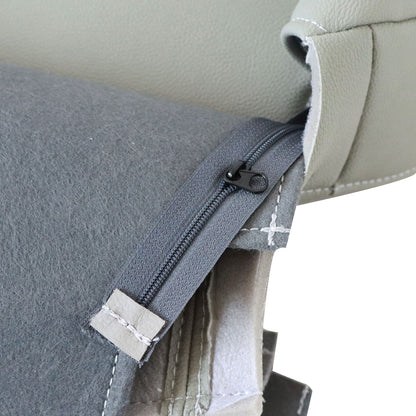 Driver Top Leather Seat Cover For 2012 2013 2014 2015 Honda Civic EX EX-L Gray