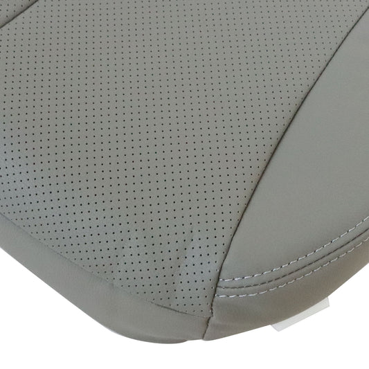 Front Driver Bottom Perf Leather Seat Cover Gray For 2009-2013 Subaru Forester