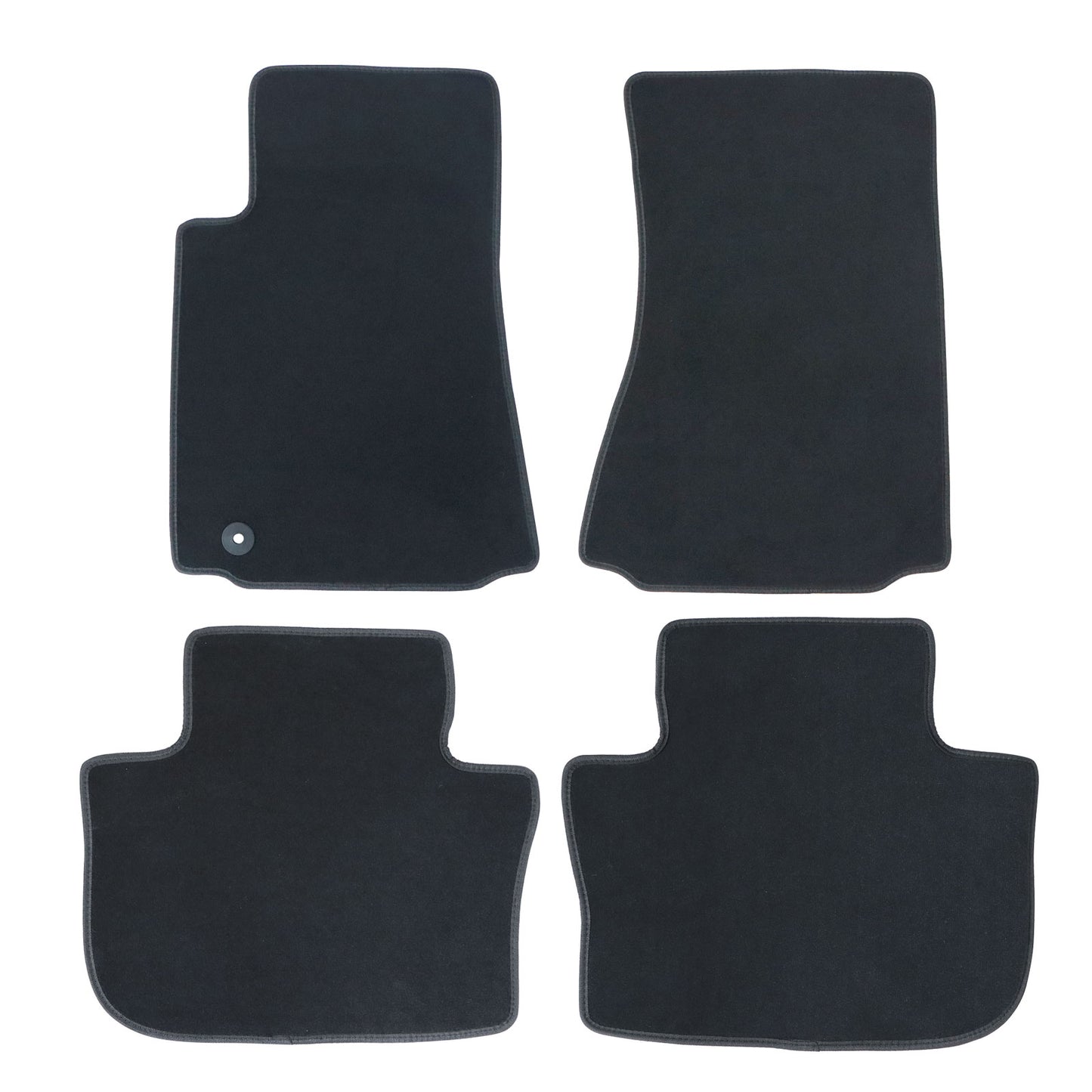 2008-2013 For Cadillac CTS Front & 2nd Row Replacement Floor Mats Carpet Velour