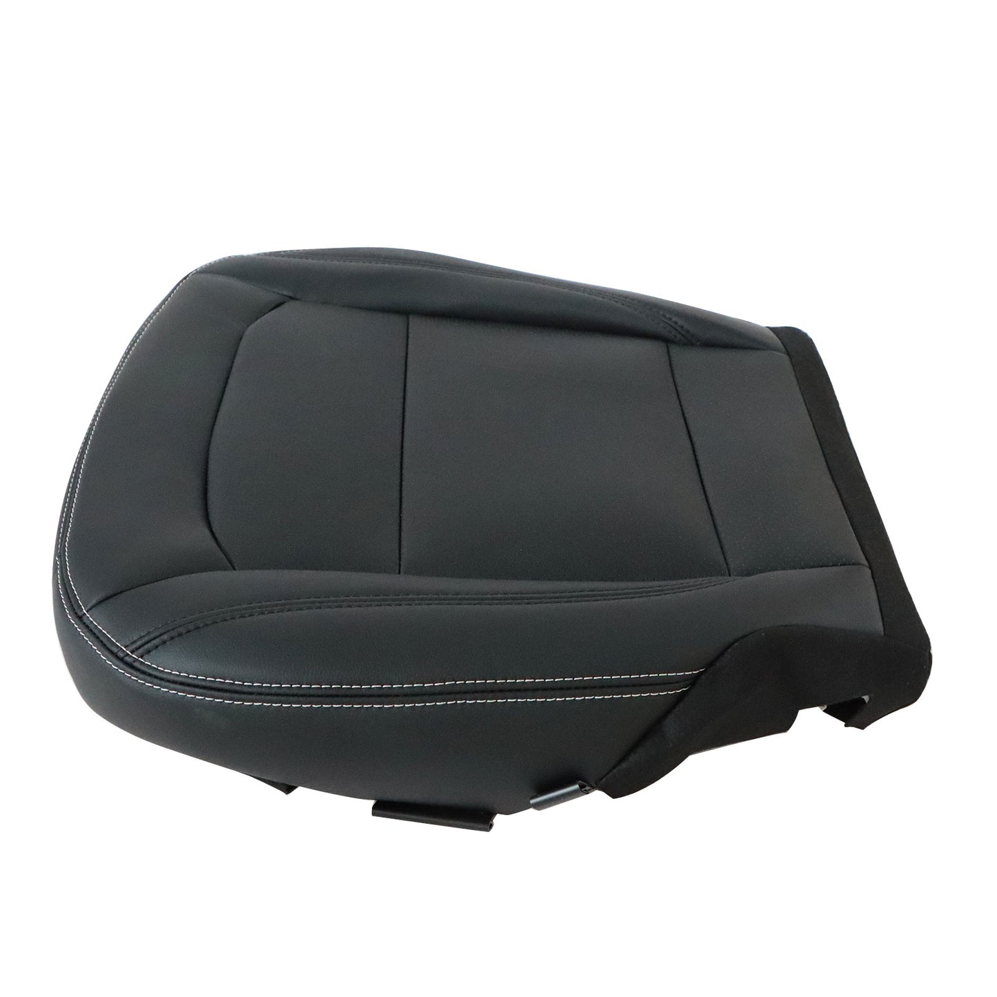 For 2016-2019 Ford Explorer V6 V8 Driver Bottom Leather Seat Cover Black PERF