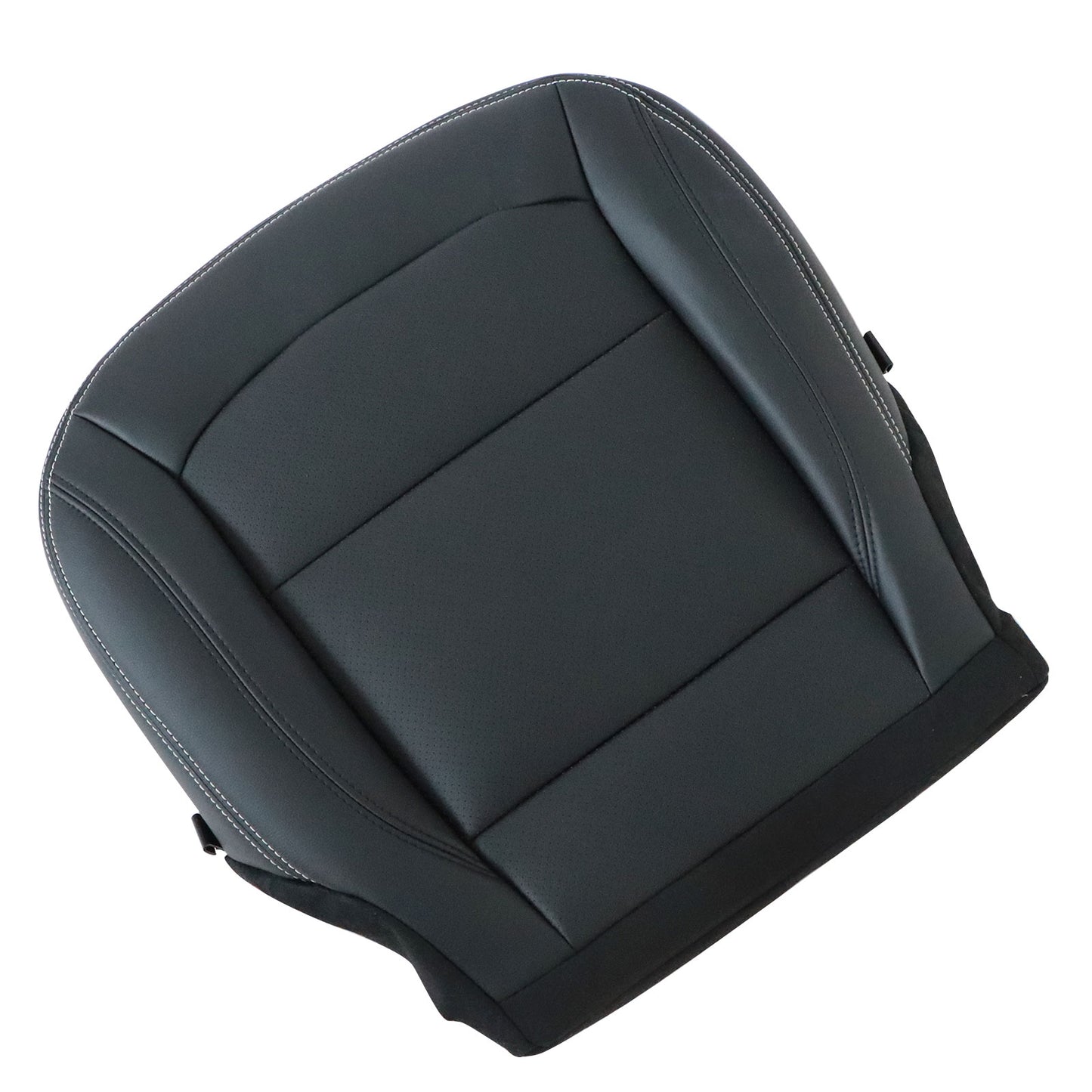 For 2016-2019 Ford Explorer V6 V8 Driver Bottom Leather Seat Cover Black PERF
