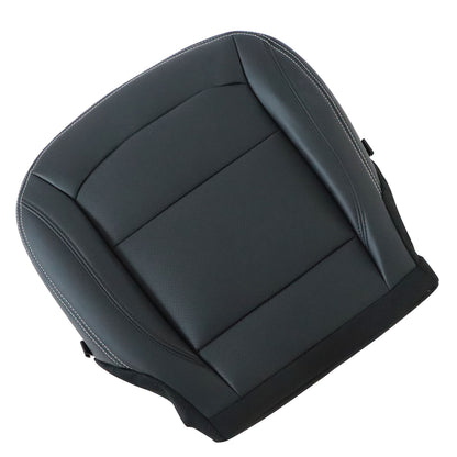 For 2016-2019 Ford Explorer V6 V8 Driver Bottom Leather Seat Cover Black PERF
