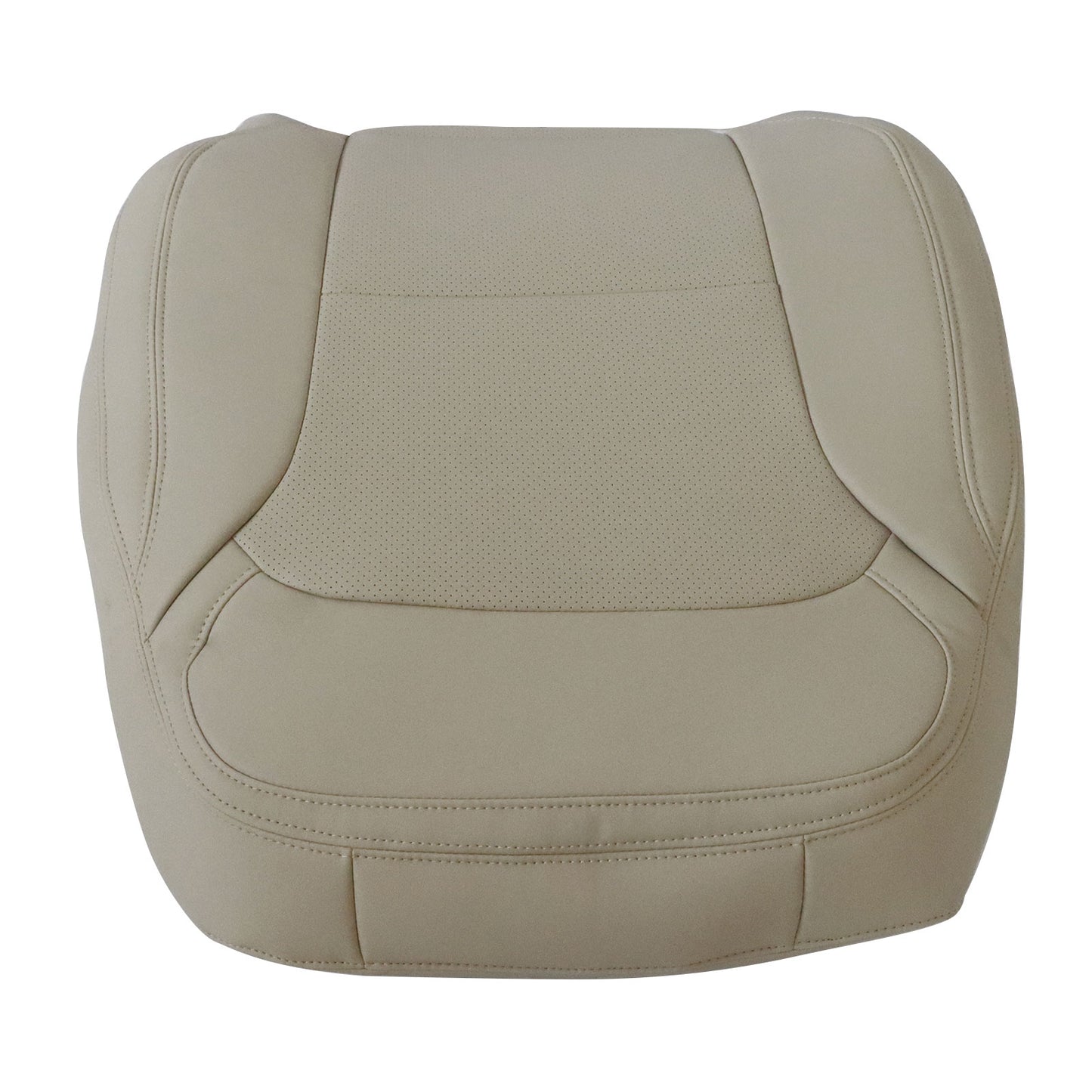 For 2016-19 Ford Explorer Passenger Side Top Perf PU Leather Seat Cover Tan