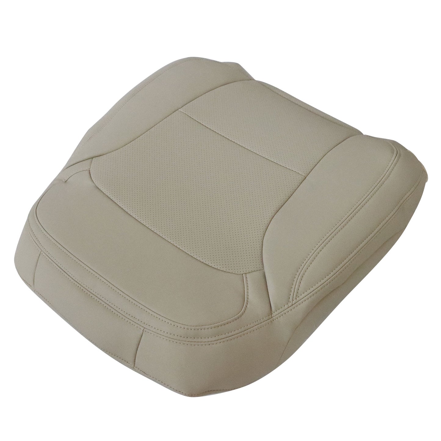 For 2016-19 Ford Explorer Passenger Side Top Perf PU Leather Seat Cover Tan