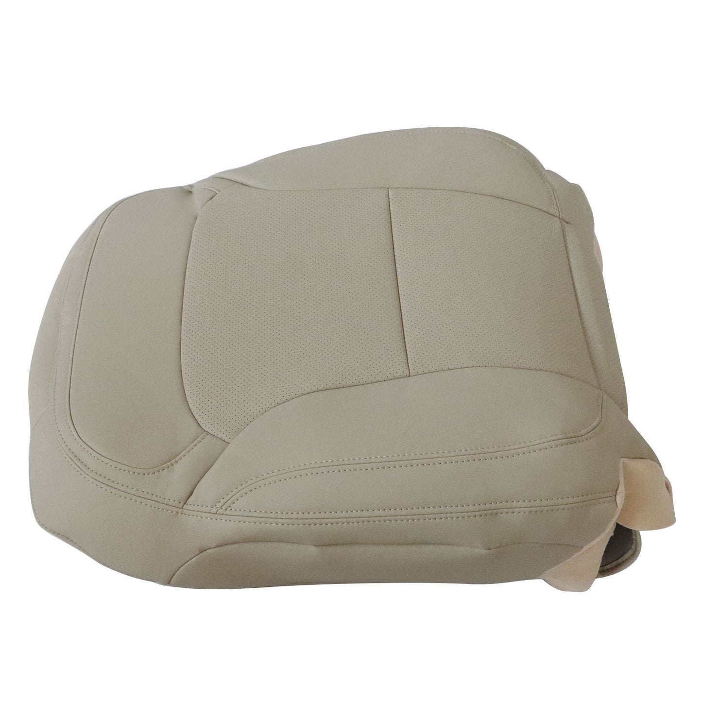 For 2016-19 Ford Explorer Passenger Side Top Perf PU Leather Seat Cover Tan