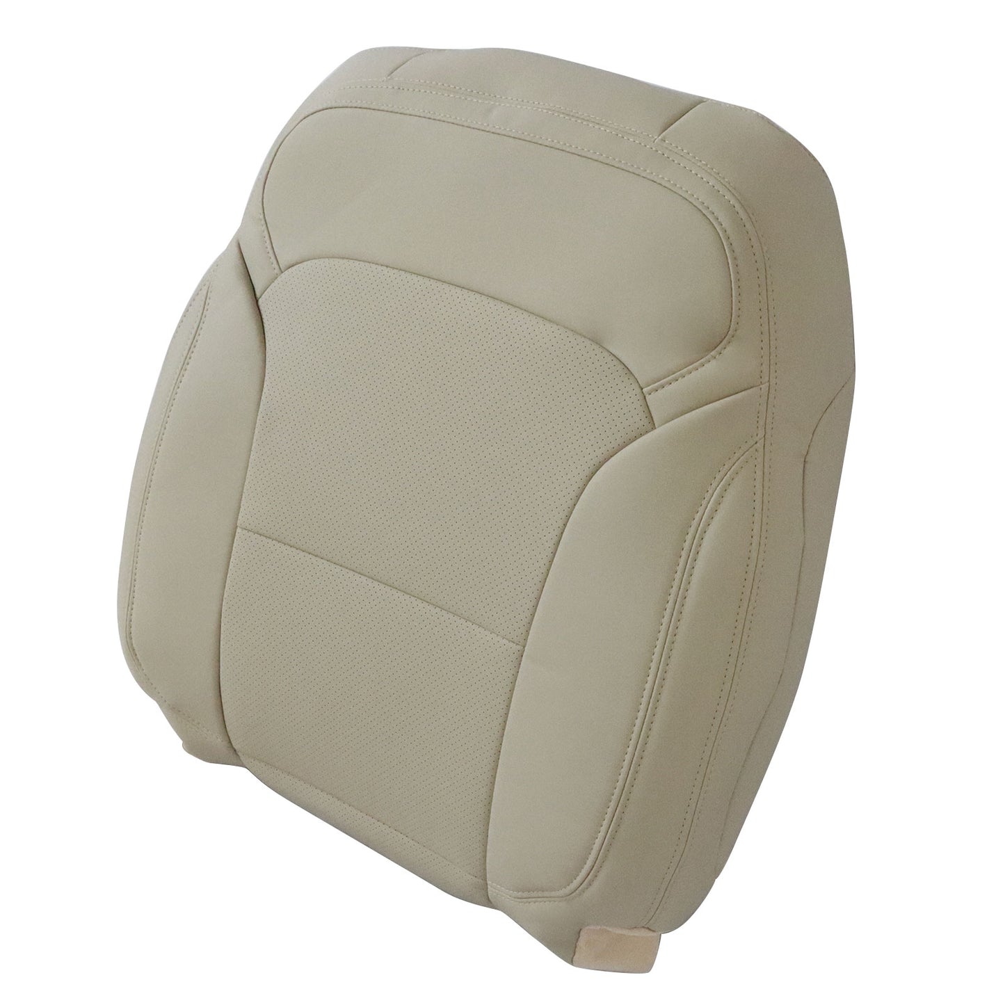 For 2016-19 Ford Explorer Passenger Side Top Perf PU Leather Seat Cover Tan