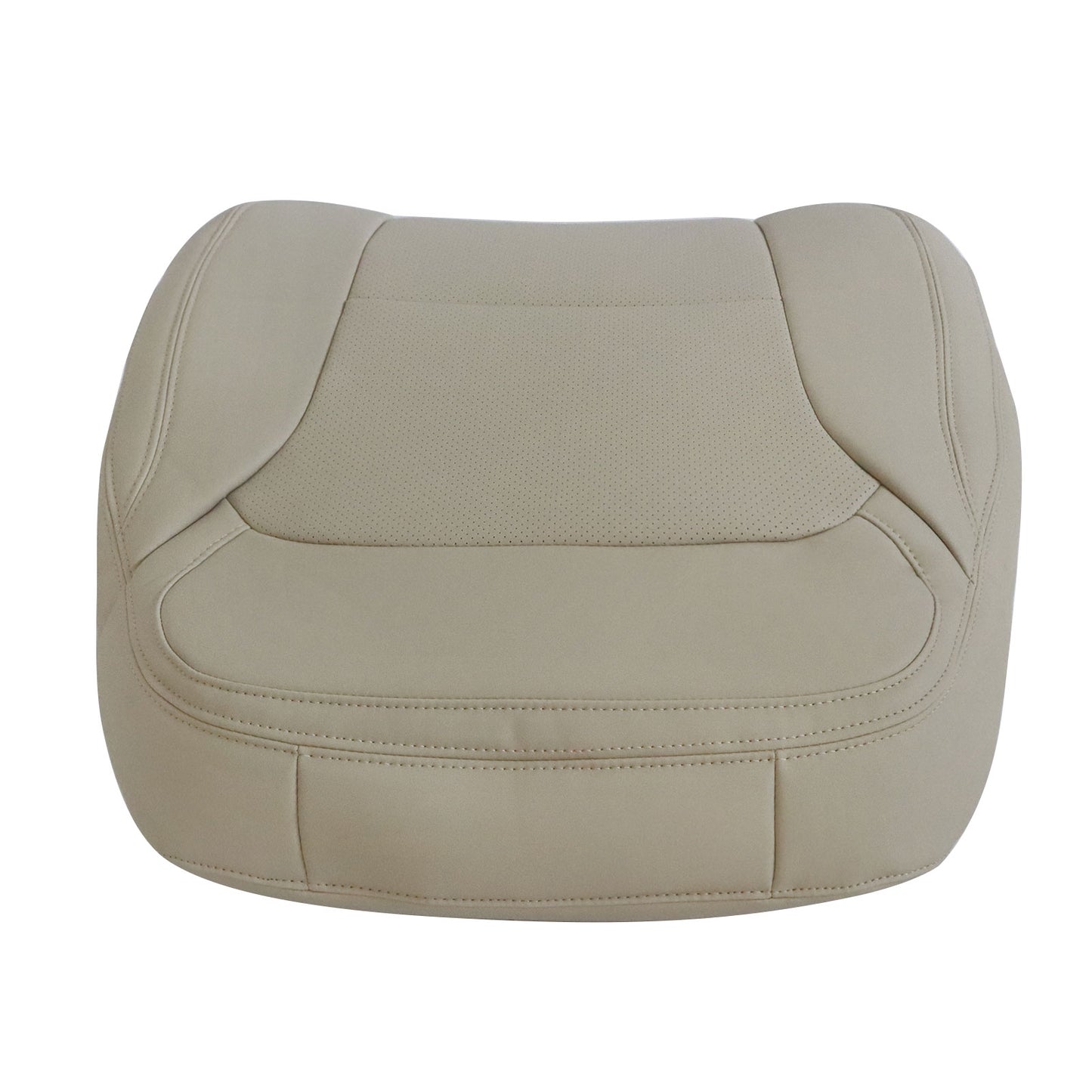For 2016-2019 Ford Explorer Driver Side Top Perf PU Leather Seat Cover Tan