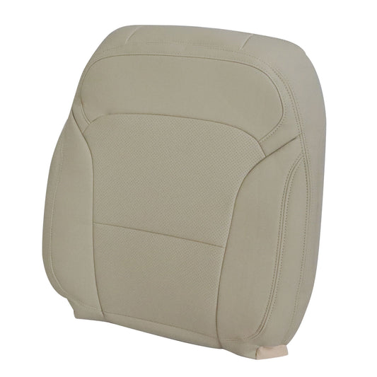 For 2016-2019 Ford Explorer Driver Side Top Perf PU Leather Seat Cover Tan