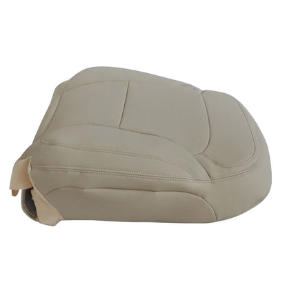 For 2016-2019 Ford Explorer Driver Side Top Perf PU Leather Seat Cover Tan