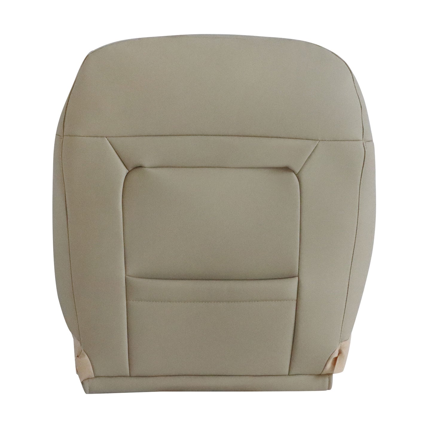 For 2016-2019 Ford Explorer Driver Side Top Perf PU Leather Seat Cover Tan