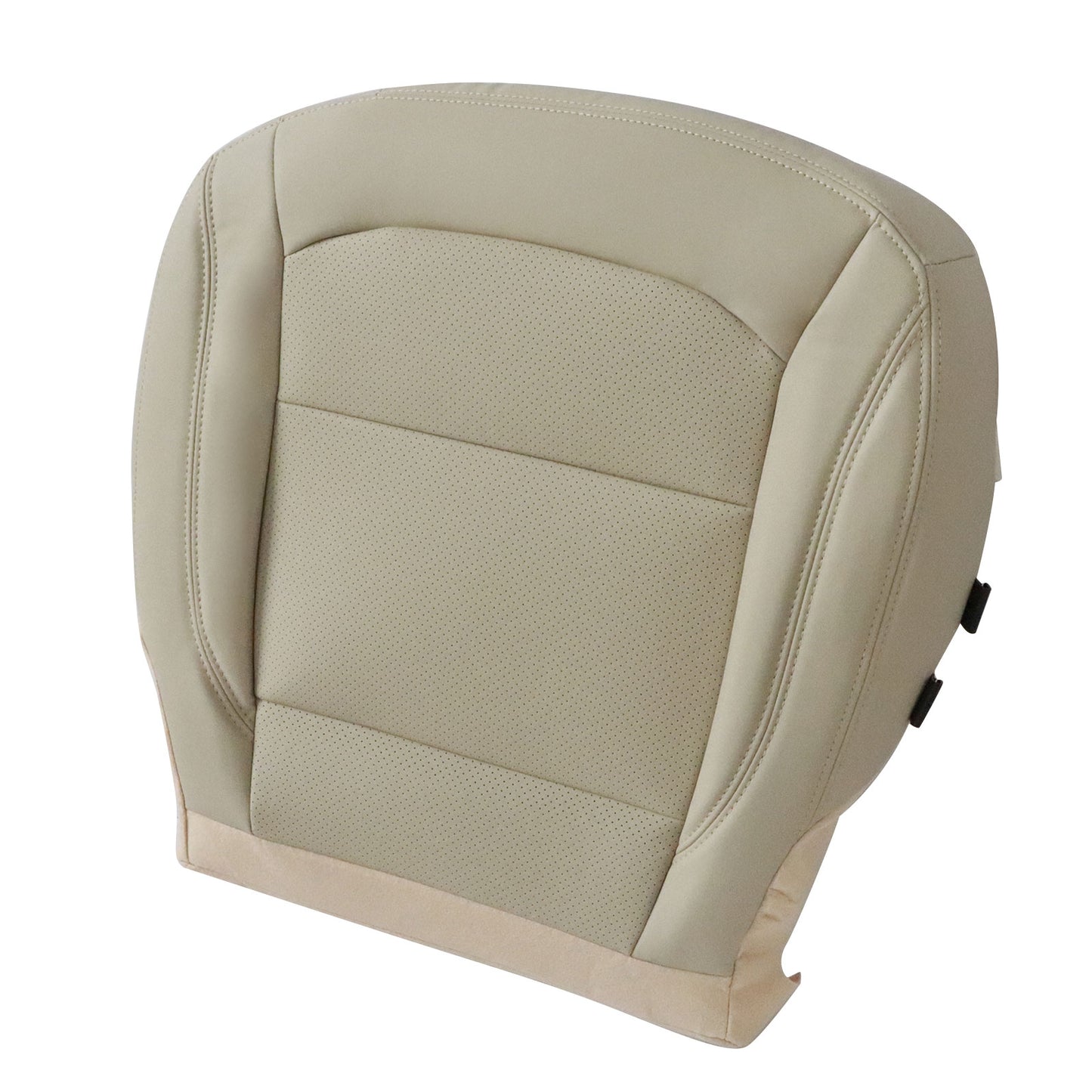 For 2016 2017 2018 2019 Ford Explorer Driver Bottom Leather Seat Cover Tan PERF
