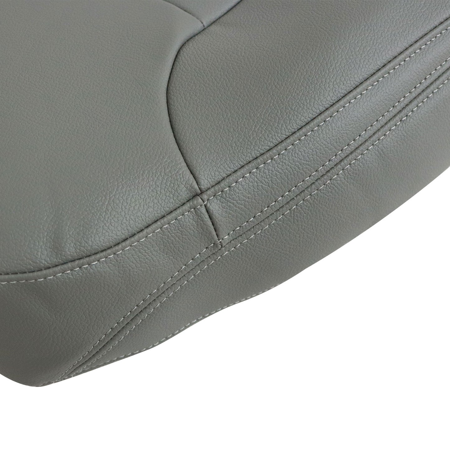 For 2014-2019 Chevy Silverado 1500 2500HD Passenger Top Leather Seat Cover Gray