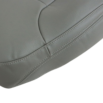 For 2014-2019 Chevy Silverado 1500 2500HD Passenger Top Leather Seat Cover Gray