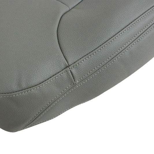 For 2014-2019 Chevy Silverado 1500 2500HD Passenger Top Leather Seat Cover Gray