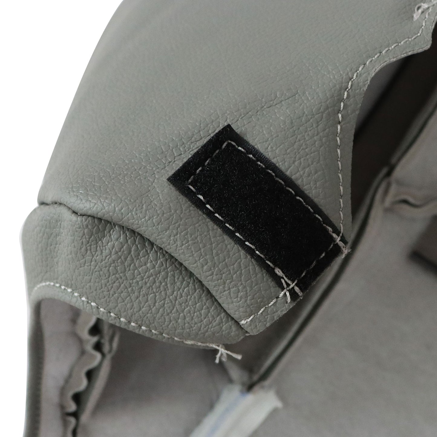 For 2014-19 Chevy Silverado Suburban Tahoe Passenger Top Leather Seat Cover Gray