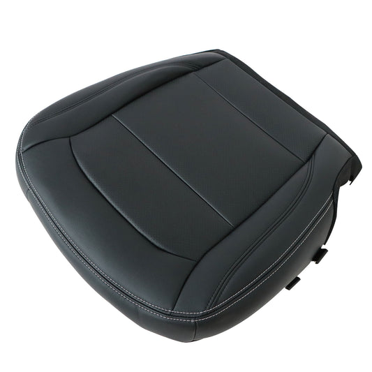 For 2016-19 Ford Explorer Passenger Side Bottom Perf PU Leather Seat Cover Black