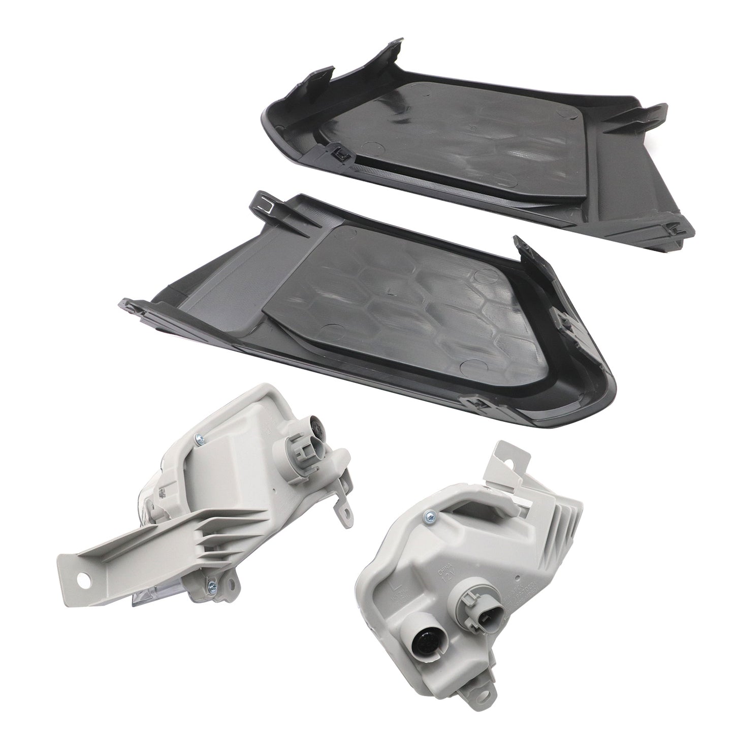 Front Turn Signal Light & Fog Light Trim Kit For 19-22 Nissan Altima USA