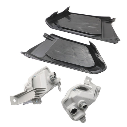 Front Turn Signal Light & Fog Light Trim Kit For 19-22 Nissan Altima USA