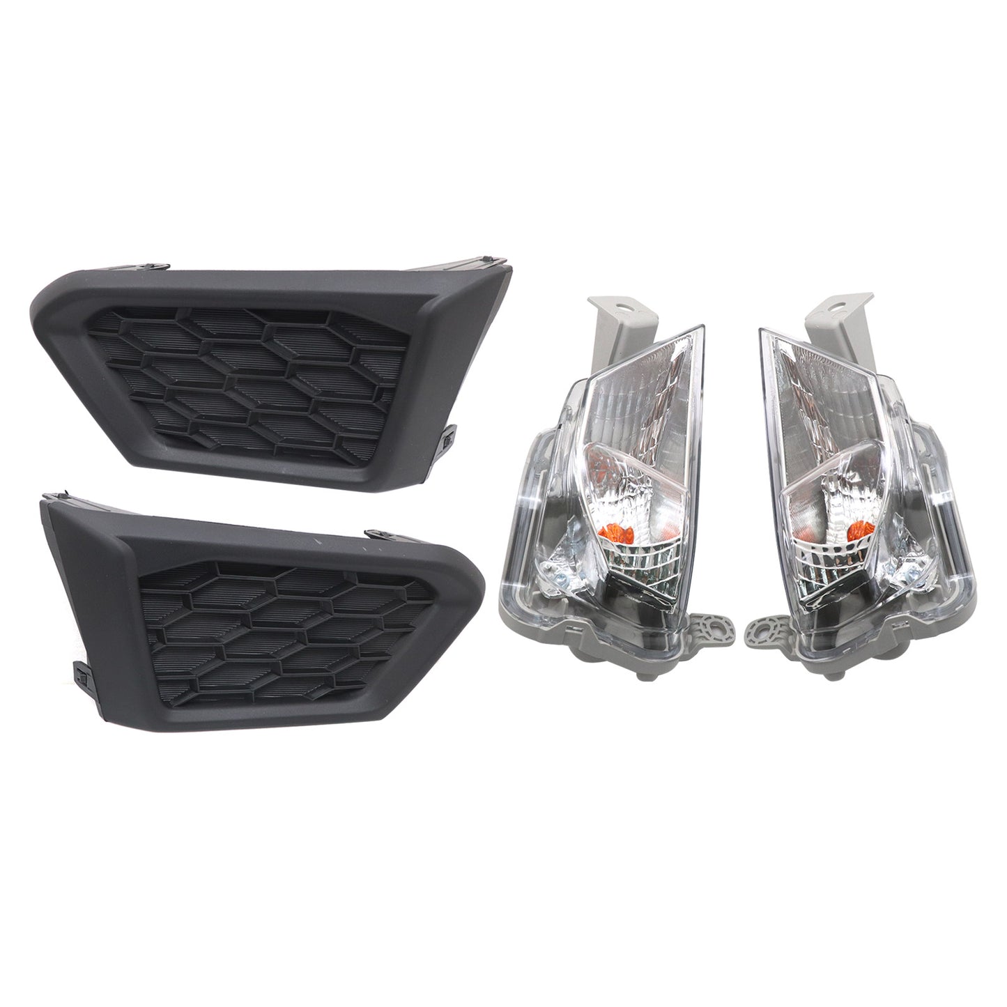 Front Turn Signal Light & Fog Light Trim Kit For 19-22 Nissan Altima USA
