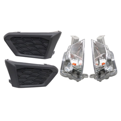 Front Turn Signal Light & Fog Light Trim Kit For 19-22 Nissan Altima USA
