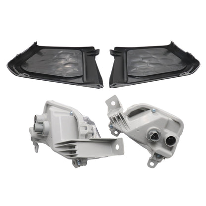 Front Turn Signal Light & Fog Light Trim Kit For 19-22 Nissan Altima USA