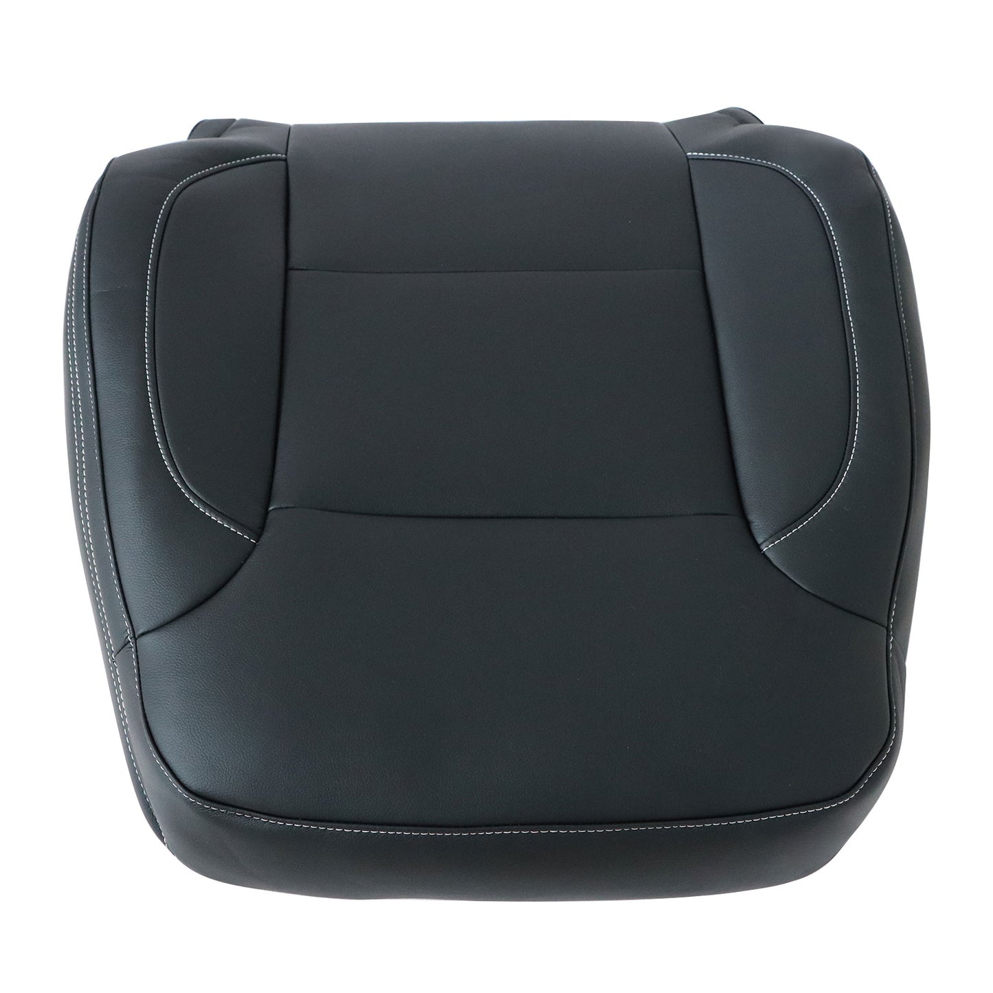 For 2014-2019 Chevy Silverado Suburban Tahoe Driver Top Leather Seat Cover Black