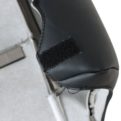 For 2014-2019 Chevy Silverado Suburban Tahoe Driver Top Leather Seat Cover Black