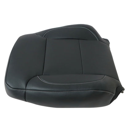 For 2014-2019 Chevy Silverado Suburban Tahoe Driver Top Leather Seat Cover Black