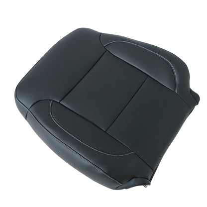 For 2014-2019 Chevy Silverado Suburban Tahoe Driver Top Leather Seat Cover Black